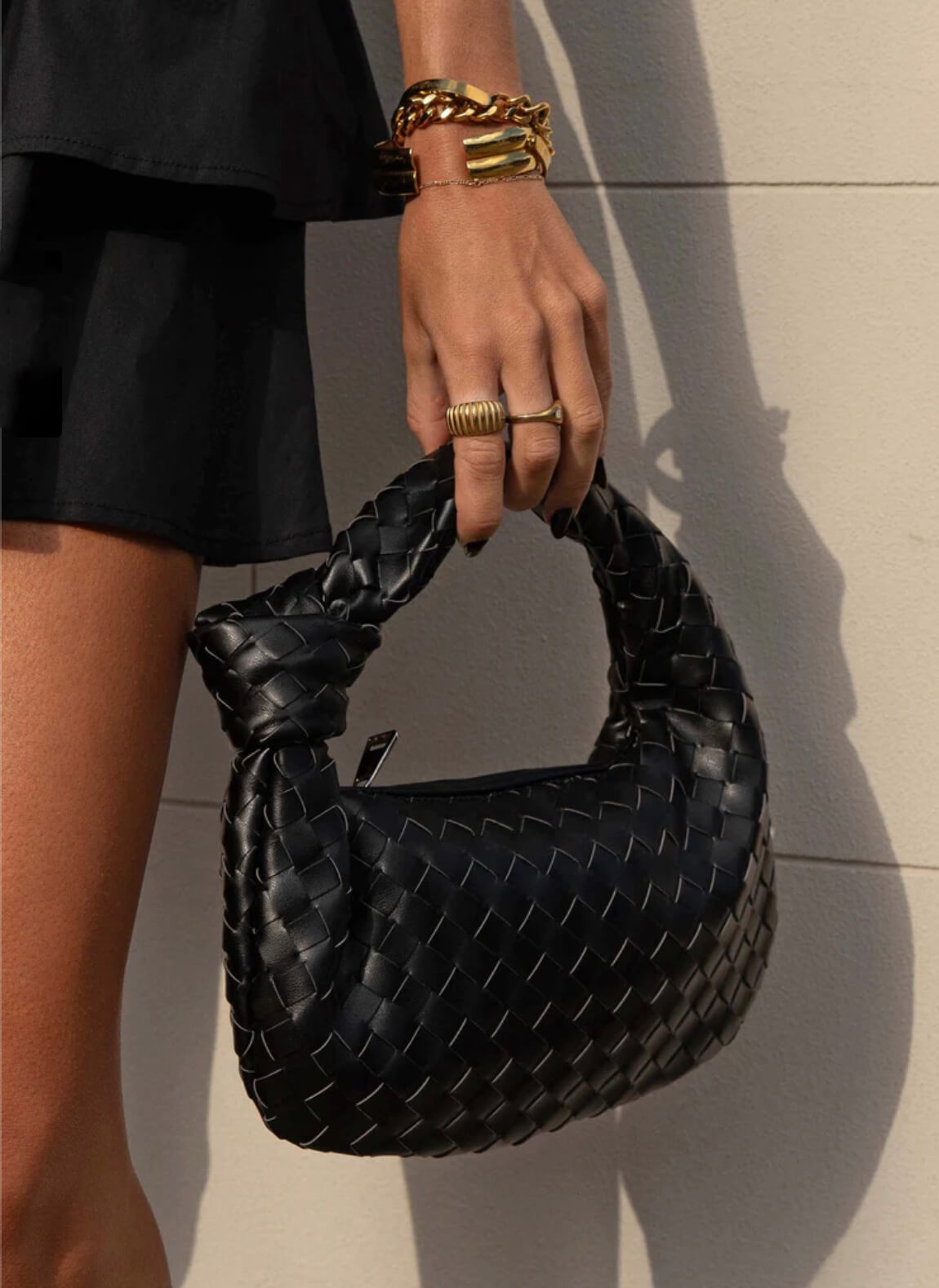 Geflochtene Mini Handtasche Boho Stil