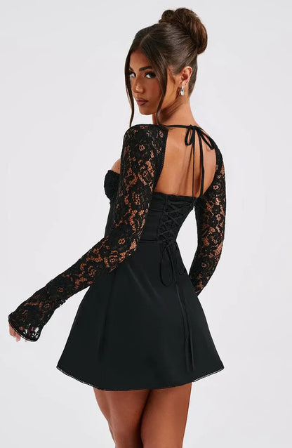 Seiden Minikleid Damen Elegant Kurz