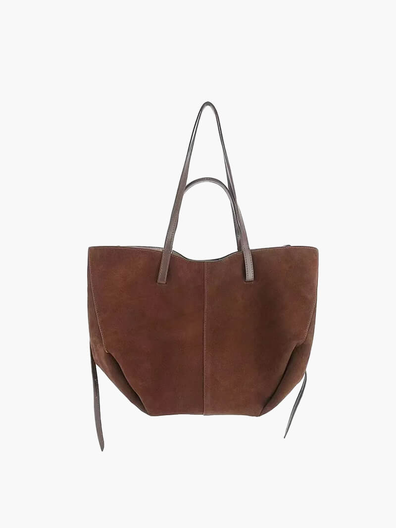 Große Damen Shopper Tasche Wildleder Echtleder - BerlinGlamour