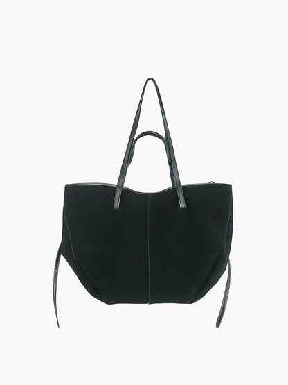 Große Damen Shopper Tasche Wildleder Echtleder