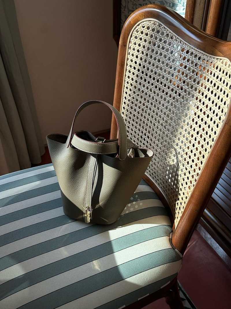 Stilvolle Kunstleder Bucket Bag Damen Tasche