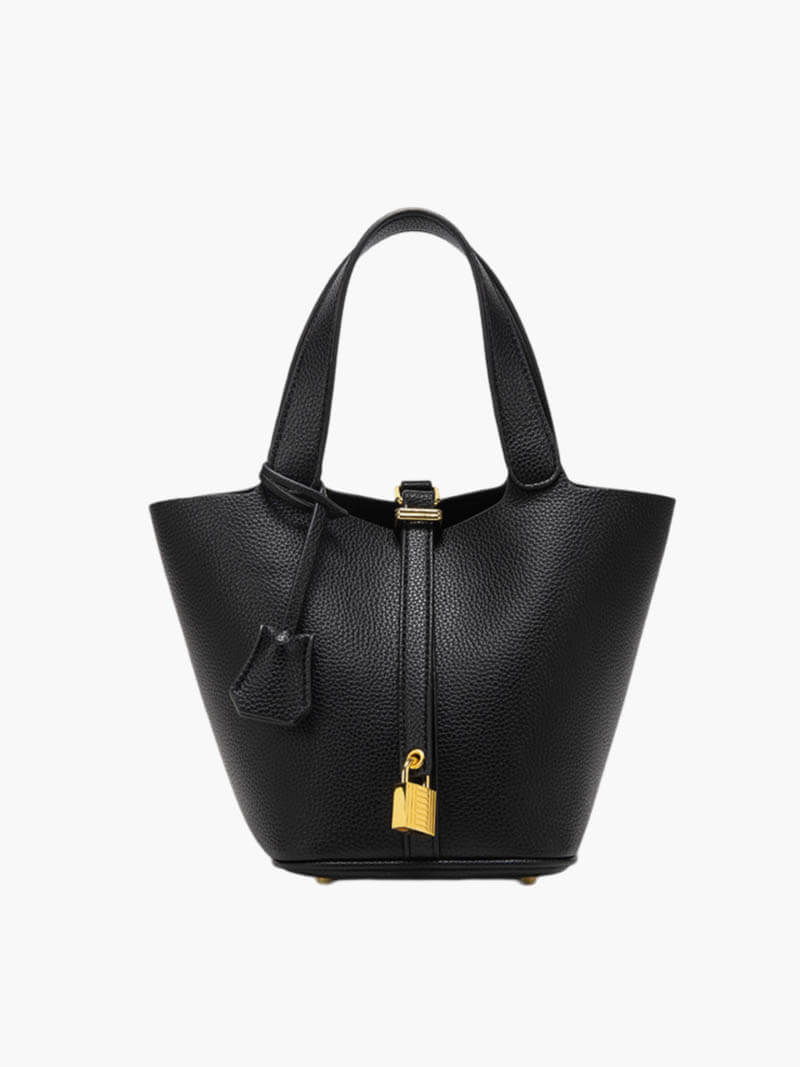 Stilvolle Kunstleder Bucket Bag Damen Tasche