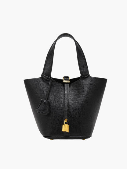 Stilvolle Kunstleder Bucket Bag Damen Tasche