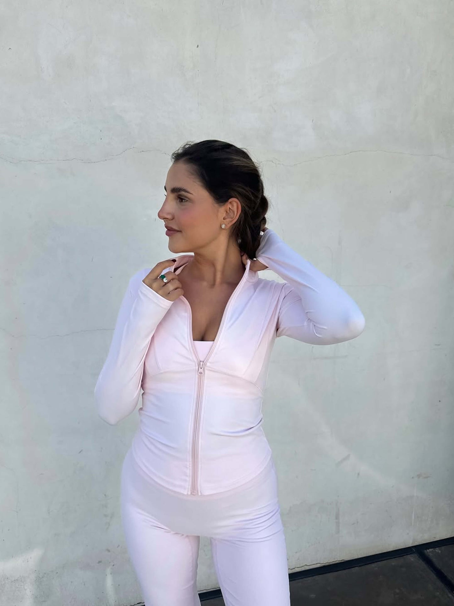 Damen Fitnessjacke Leicht Reißverschluss Sportjacke
