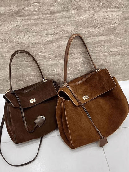 Lederhandtasche Frau Wildleder Echtleder