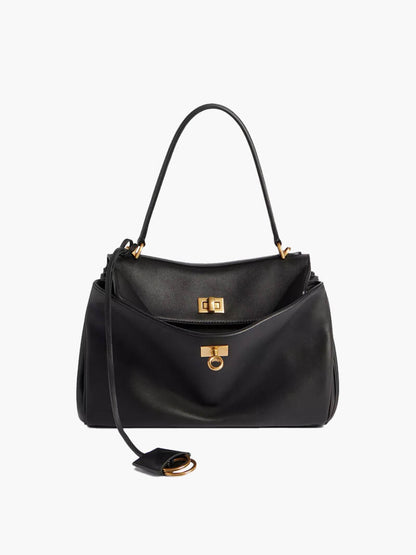 Kunstleder Tasche Damen Schick Schwarz - BerlinGlamour