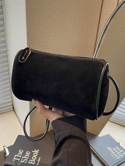 Lederschultertasche Elegante Damenhandtasche Wildleder