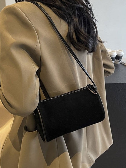 Lederschultertasche Elegante Damenhandtasche Wildleder