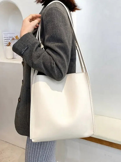 Elegante Schultertasche Kunstleder Slim