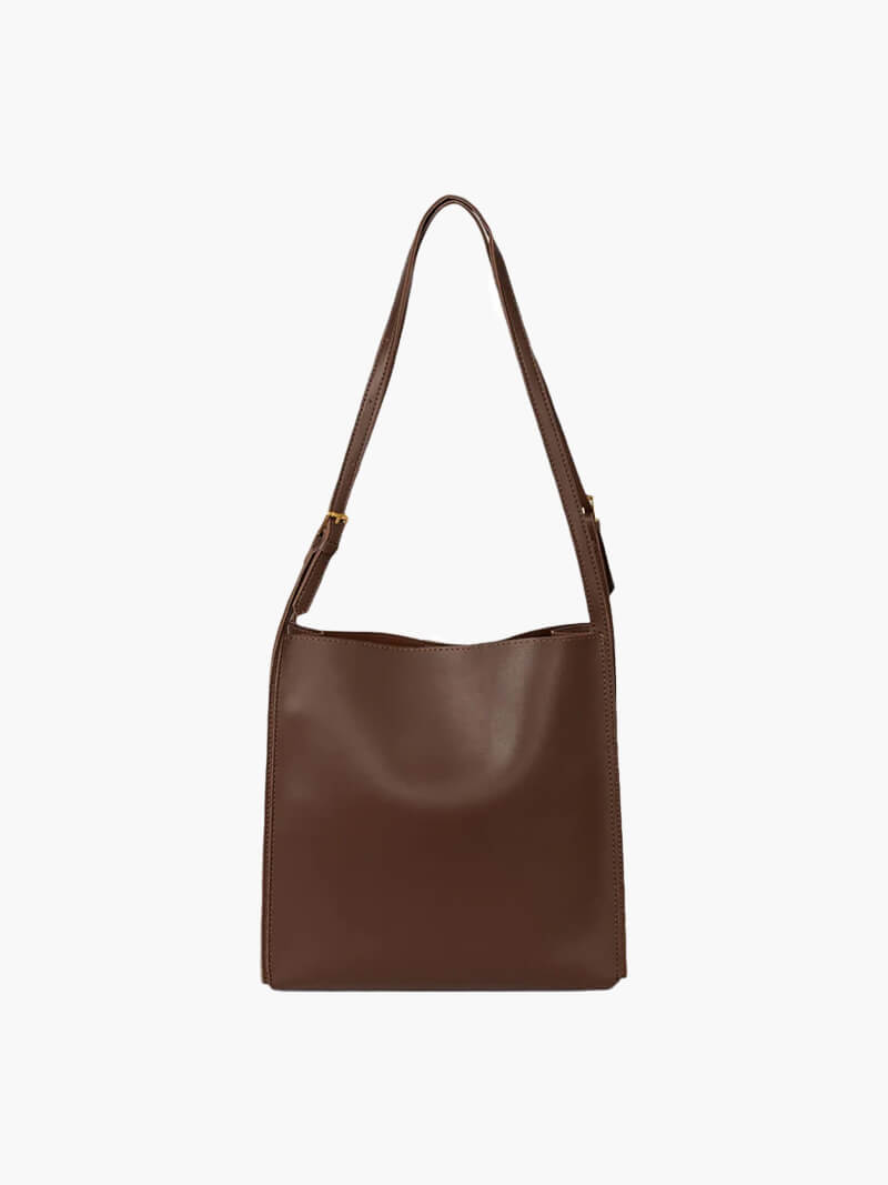 Elegante Schultertasche Kunstleder Slim