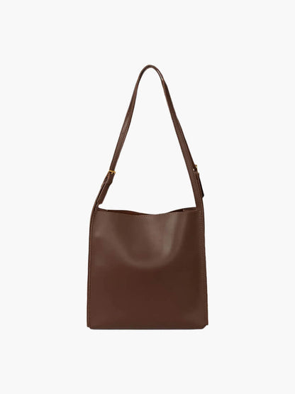 Elegante Schultertasche Kunstleder Slim