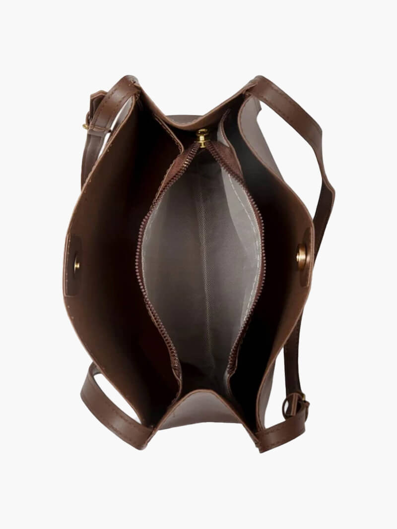 Elegante Schultertasche Kunstleder Slim