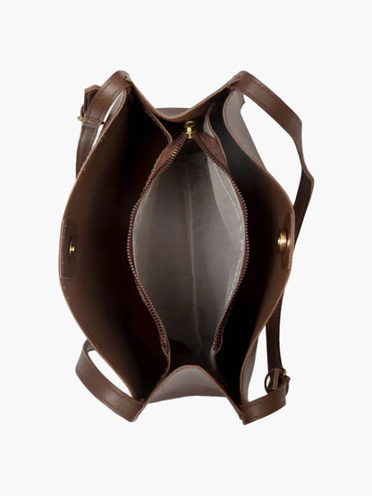 Elegante Schultertasche Kunstleder Slim