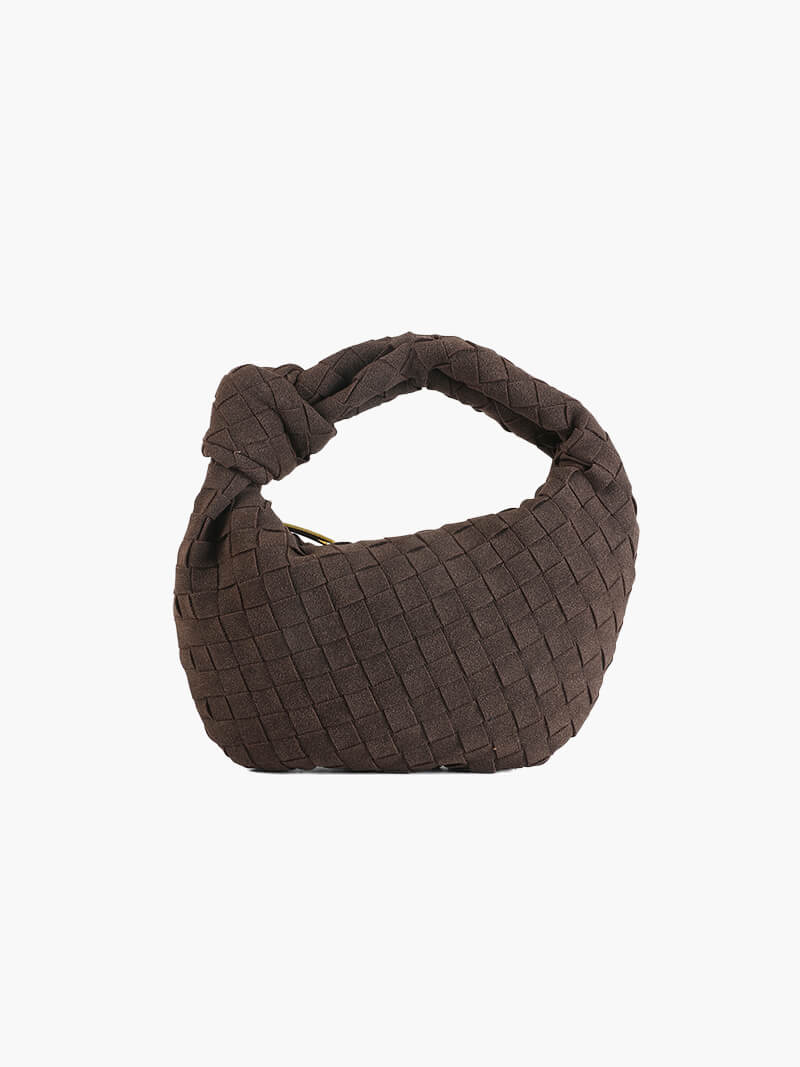 Geflochtene Wildleder Mini Tasche Frauen - BerlinGlamour
