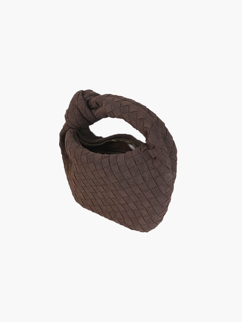 Geflochtene Wildleder Mini Tasche Frauen