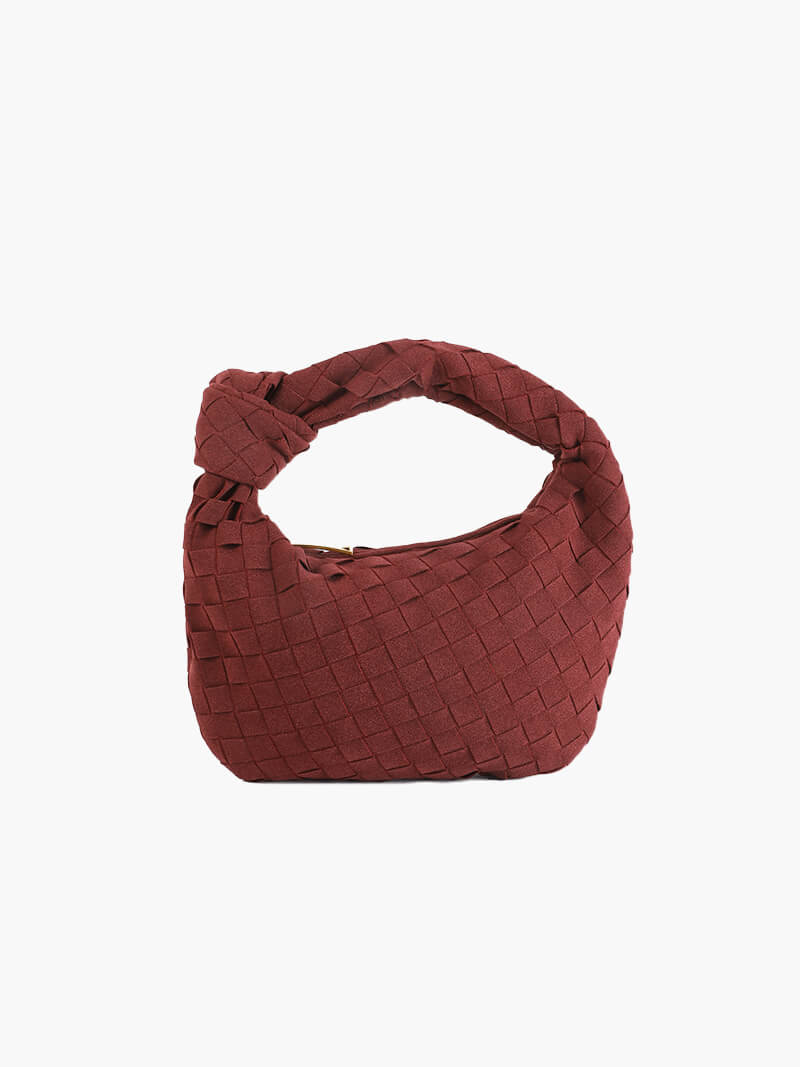 Geflochtene Wildleder Mini Tasche Frauen