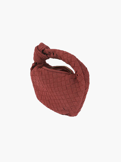 Geflochtene Wildleder Mini Tasche Frauen