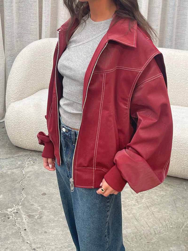 Damen Oversize Jacke Groß Lässig Streetstyle - BerlinGlamour
