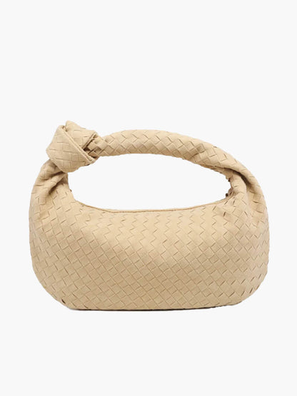 Geflochtene Hobo-Tasche mit Knoten-Design Elegant