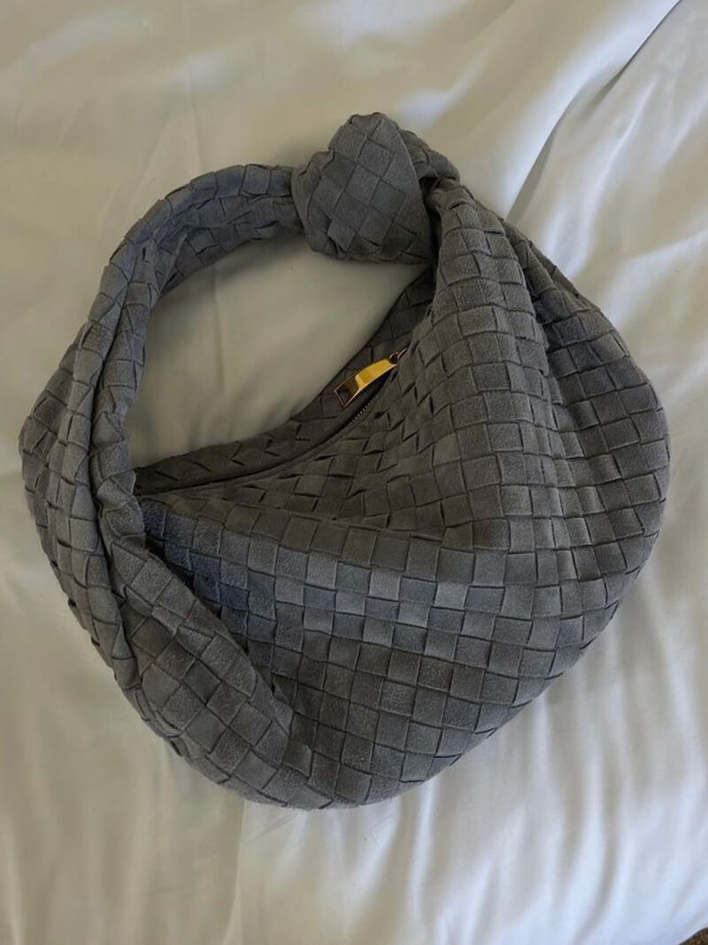 Geflochtene Hobo-Tasche mit Knoten-Design Elegant