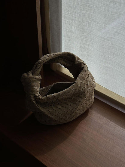 Geflochtene Hobo-Tasche mit Knoten-Design Elegant
