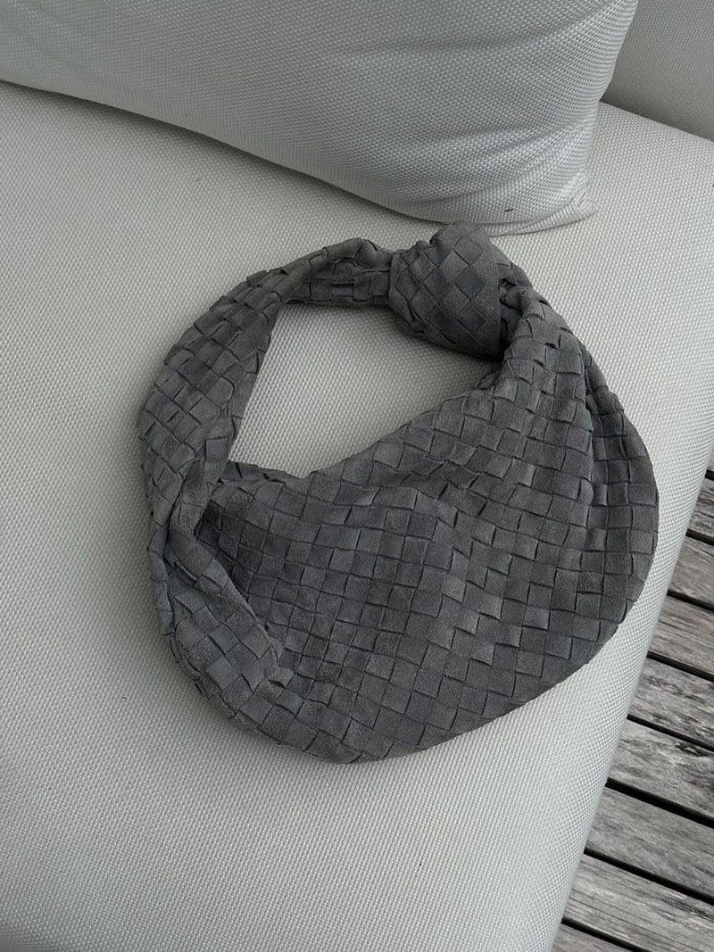 Geflochtene Hobo-Tasche mit Knoten-Design Elegant
