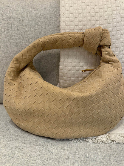 Geflochtene Hobo-Tasche mit Knoten-Design Elegant