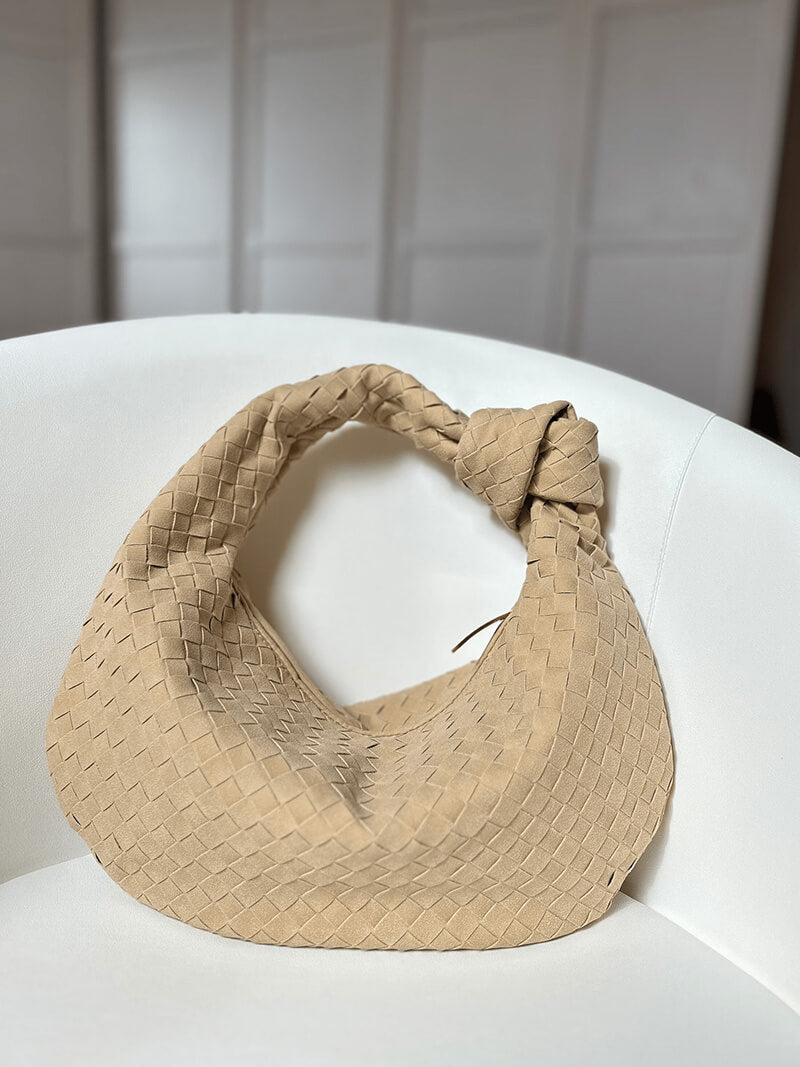 Geflochtene Hobo-Tasche mit Knoten-Design Elegant