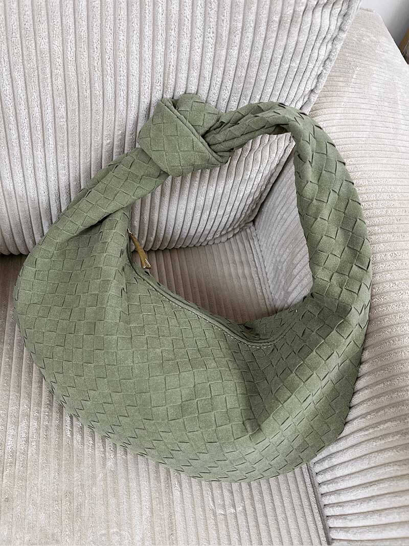 Geflochtene Hobo-Tasche mit Knoten-Design Elegant