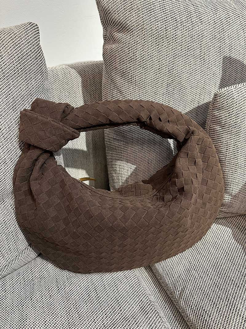 Geflochtene Hobo-Tasche mit Knoten-Design Elegant