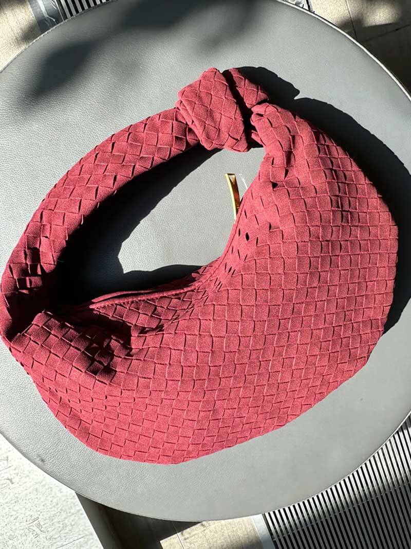 Geflochtene Hobo-Tasche mit Knoten-Design Elegant