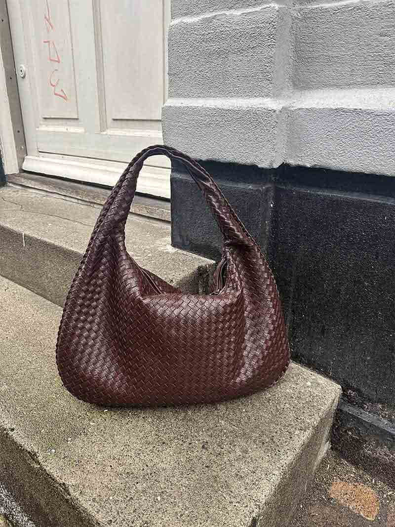 Große geflochtene Hobo Handtasche Frauen