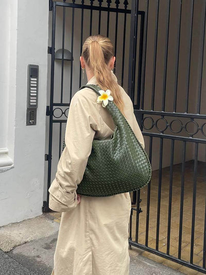 Große geflochtene Hobo Handtasche Frauen