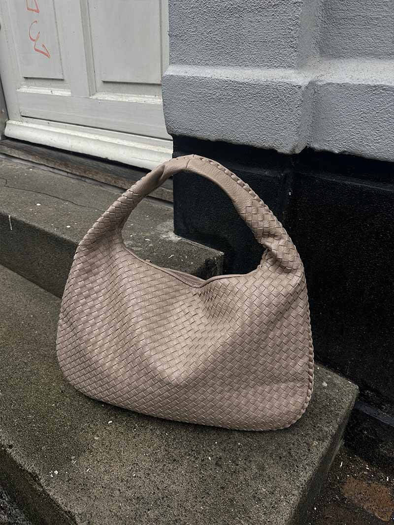 Große geflochtene Hobo Handtasche Frauen