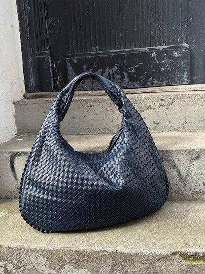 Große geflochtene Hobo Handtasche Frauen