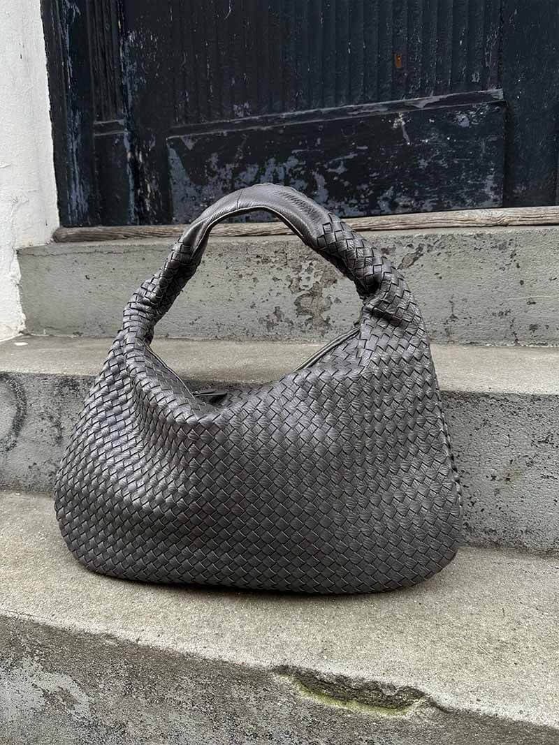 Große geflochtene Hobo Handtasche Frauen