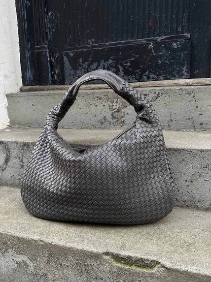 Große geflochtene Hobo Handtasche Frauen