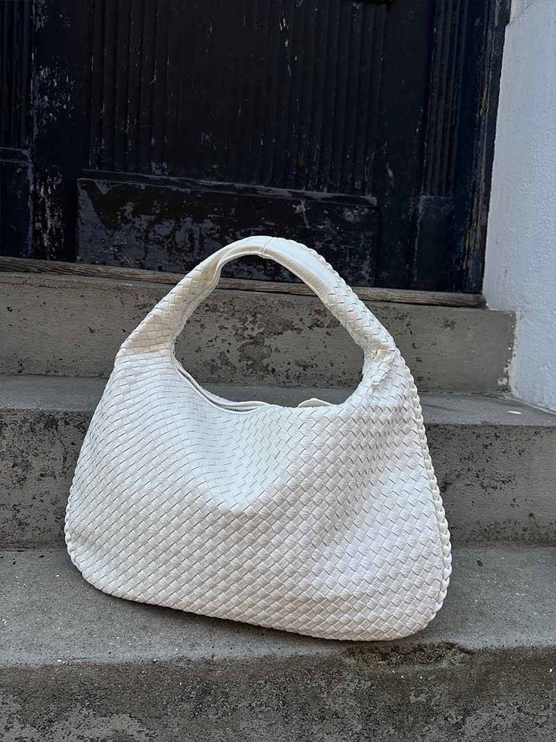 Große geflochtene Hobo Handtasche Frauen
