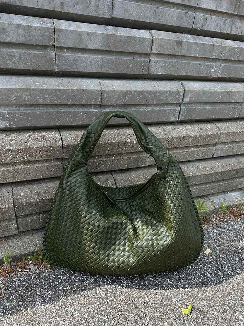 Große geflochtene Hobo Handtasche Frauen