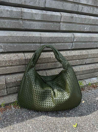 Große geflochtene Hobo Handtasche Frauen