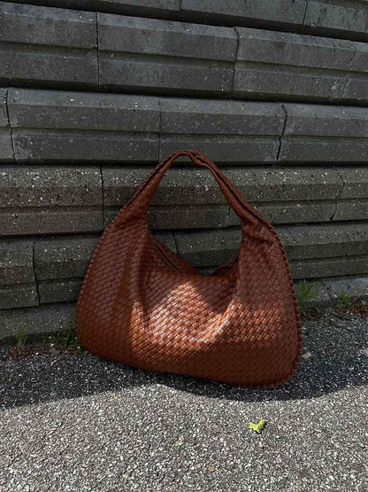 Große geflochtene Hobo Handtasche Frauen