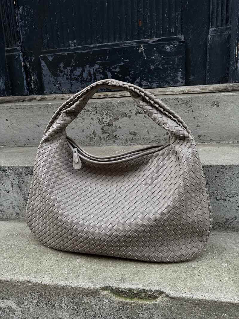 Große geflochtene Hobo Handtasche Frauen