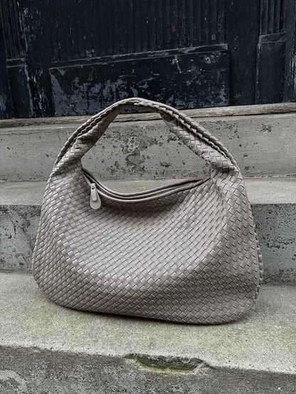 Große geflochtene Hobo Handtasche Frauen