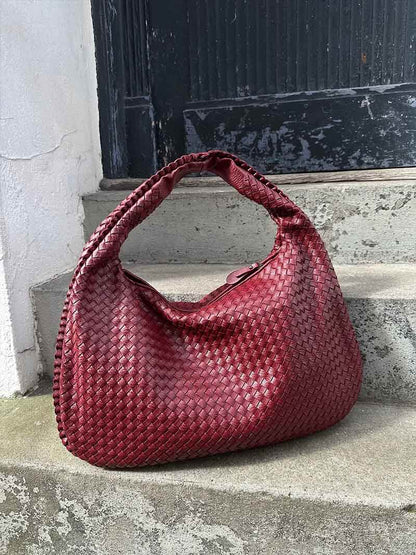 Große geflochtene Hobo Handtasche Frauen