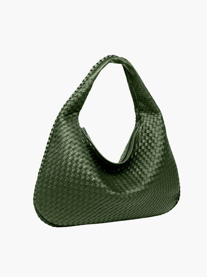 Große geflochtene Hobo Handtasche Frauen