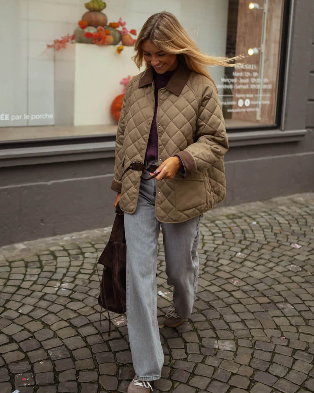 Damen Steppjacke Warme Winterjacke Modern