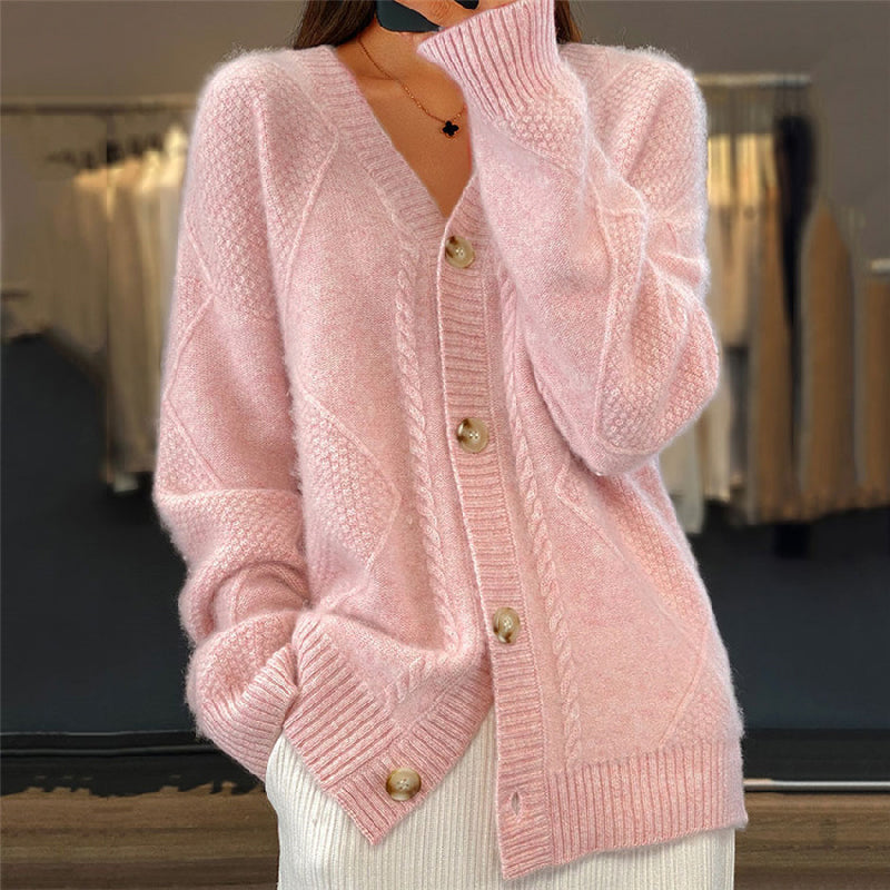 Damen Strickjacke Langärmlig Warm und Gemütlich - BerlinGlamour