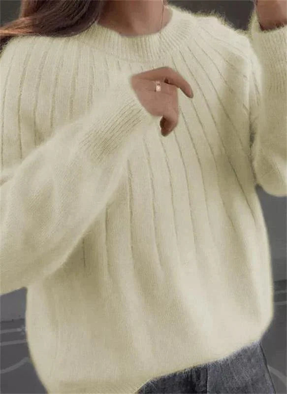 Damen Strickpullover Modern Winterwarm