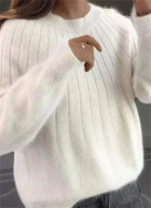 Damen Strickpullover Modern Winterwarm