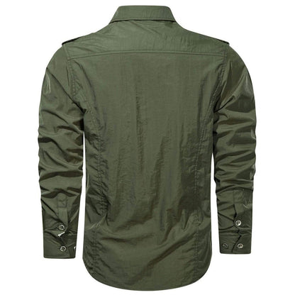 Herren Cargo-Hemd Robust Softshell Funktionshemd